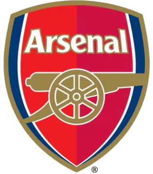 Arsenal's crest as adopted in 2002, the version still worn today